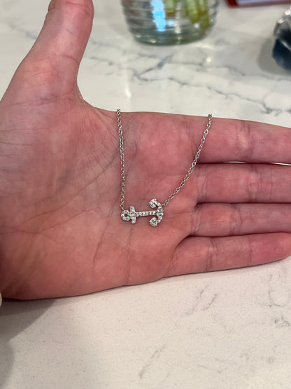 Sterling Silver Anchor Necklace