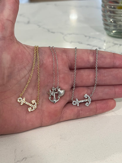 Sterling Silver Anchor Necklace